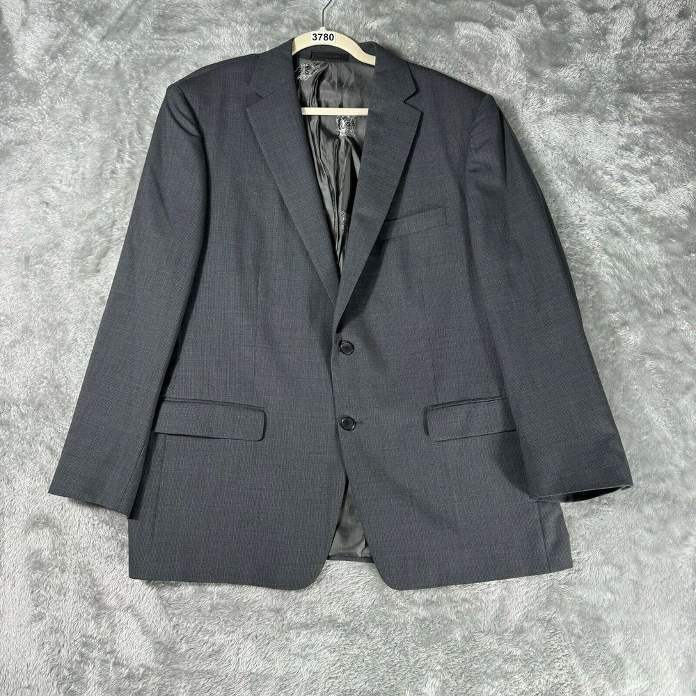 Austin Reed Sport Coat Jacket Mens 44R Gray Wool Blazer Interview Going Out